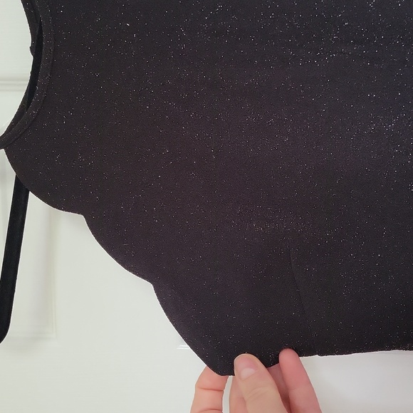 Black Sparkly Long Jumpsuit - Picture 2 of 4